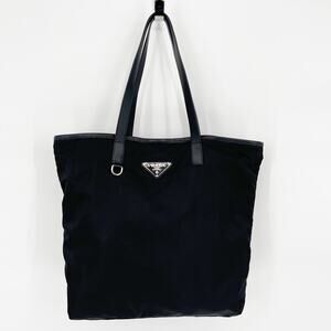 Prada Black Nylon Tote Bag